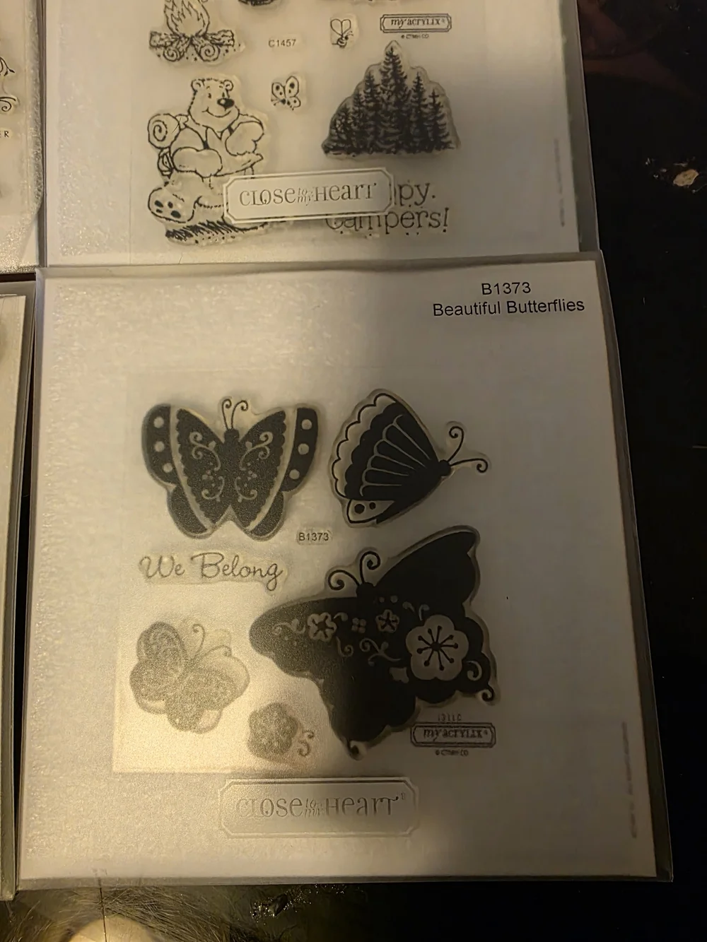 Black Clear Stamp Set Collection - Assorted Designs